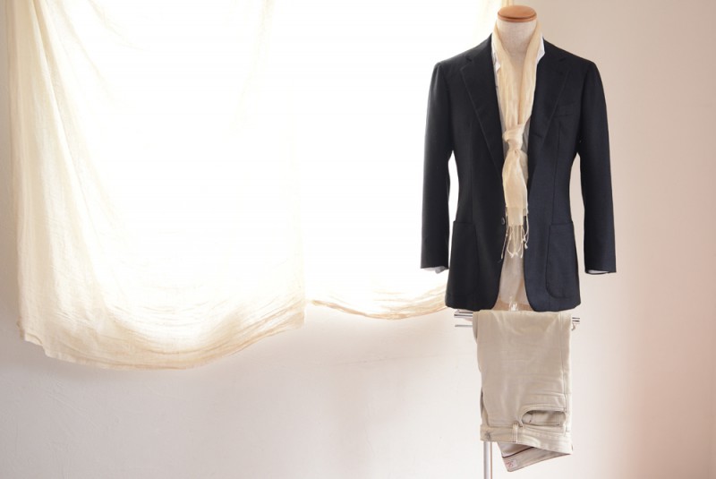 Antonio Panico (Jacket) Loro Piana (Denim) Salvatore Ferragamo (Shirts)